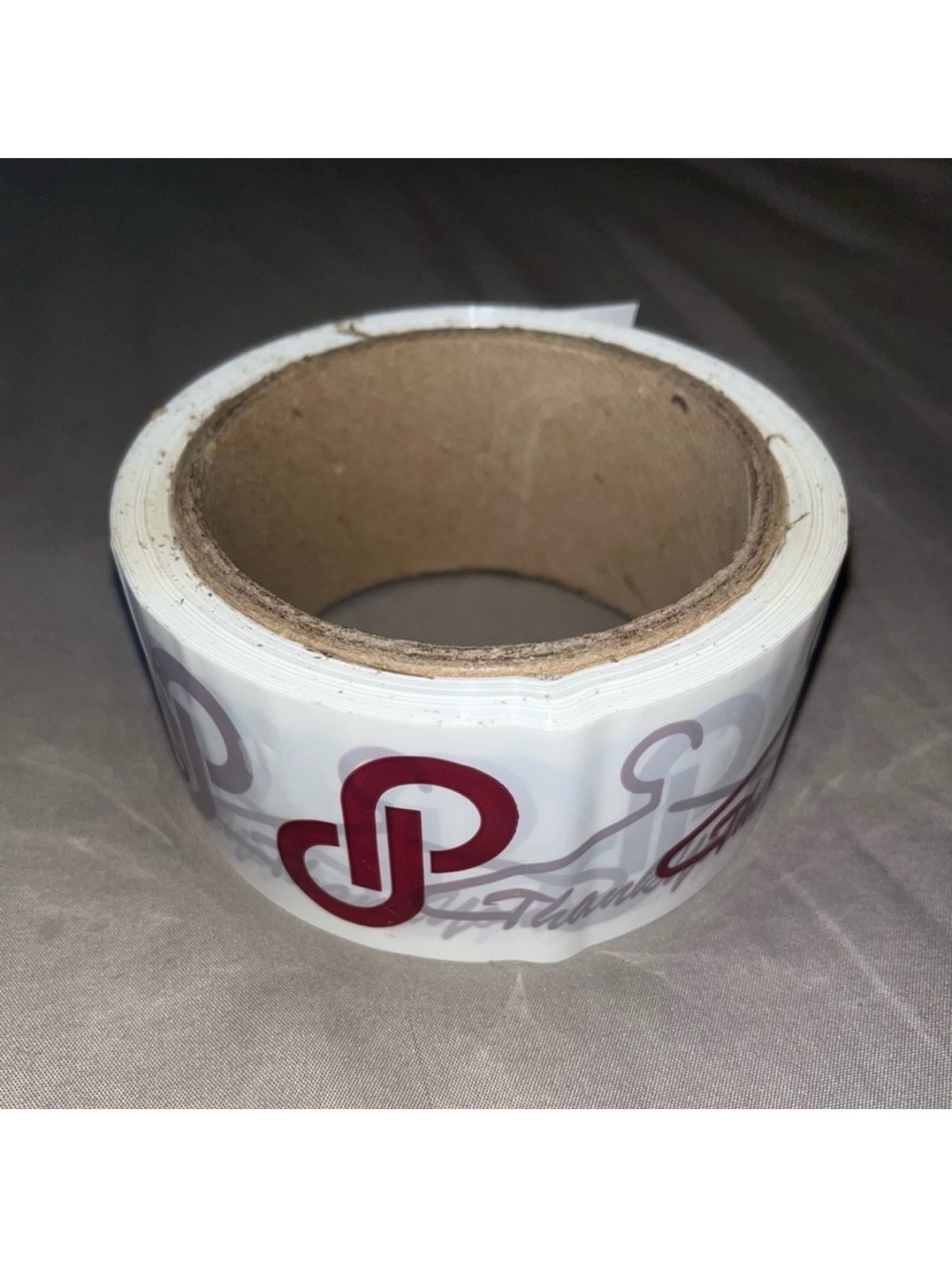 Roll Of Custom Printed Packing Tape With “Thank You” & POSHMARK LOGO - Picture 3 of 4